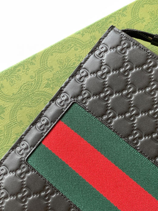 Gucci真皮压花手包 商品图4