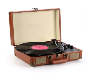 【团购展示】德国巴赫 HY-T01棕色唱片机