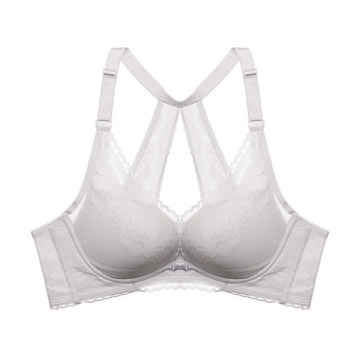 都市丽人自然舒适蕾丝中厚常规文胸内衣有钢圈四排扣LB33Z6 商品图2