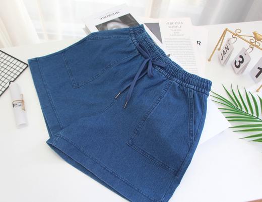 【SMASHADOW】 楔影夏季新款针织牛仔短裤！专为亚洲女性体型定制，显腿长 修饰腿型，秒变腿精，优质面料！柔软舒适，遮跨显长，自然垂顺，轻奢质感，上身不挑人 商品图0