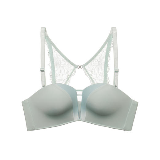 都市丽人无痕常规内衣B杯中厚/薄1/2杯泳布文胸三排无钢圈LB32Z7 商品图2