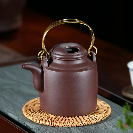 牛盖洋桶紫砂壶一壶四杯 商品图3