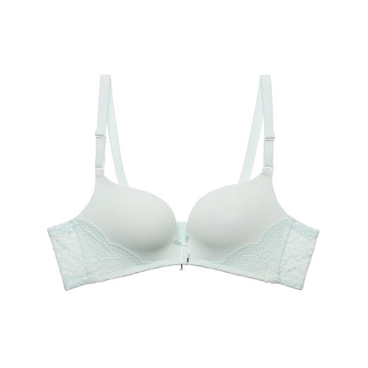 都市丽人自然舒适常规内衣A中厚/薄3/4杯蕾丝文胸三排无钢圈LB33Z5 商品图2