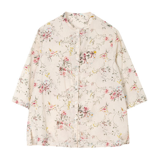 牧衣游 文艺碎花衬衣通勤 ----山间 商品图4