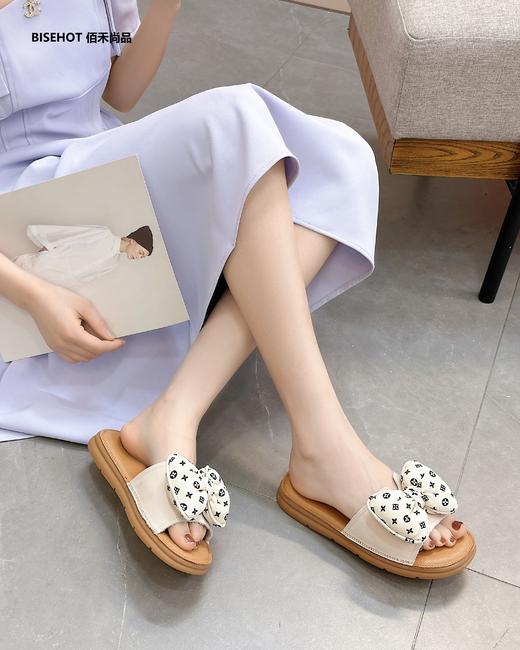 新品蝴蝶结软底拖鞋947B32567 商品图0