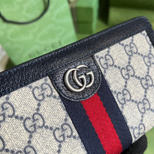Gucci海军蓝长款钱包 商品图4