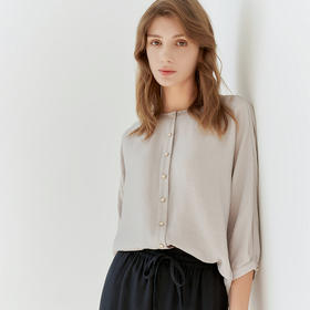 【七分袖衬衫】23年春夏新品女士薄款直筒时尚七分袖小外套