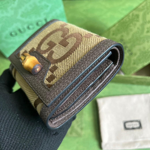 原厂皮竹节钱包古驰 商品图4