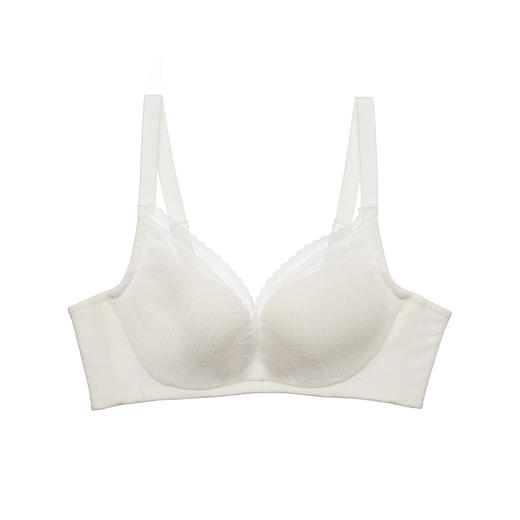 都市丽人聚拢升杯内衣A中厚B薄3/4杯罗纹文胸三排无钢圈LB31Z5 商品图1