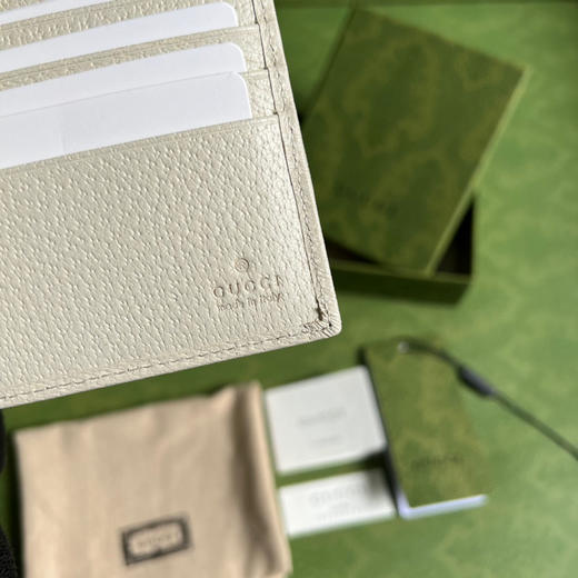 Gucci白色老花短款钱包 商品图8