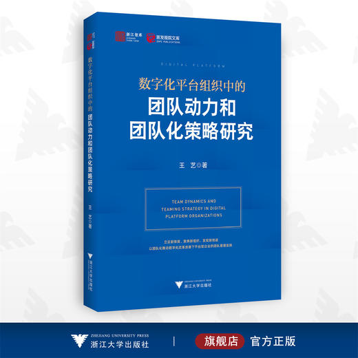 数字化平台组织中的团队动力和团队化策略研究/王艺/浙江大学出版社 商品图0