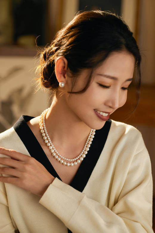 Manreya玛芮雅锦绣爱迪生超大珍珠耳钉 商品图3