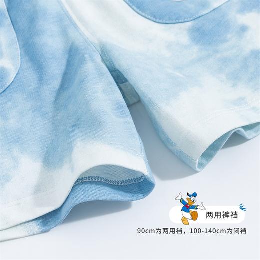 【商场同款】迪士尼童装男童五分裤时尚仿扎染夏季唐老鸭运动休闲水洗蓝短裤 商品图7
