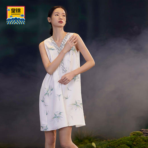 【皇锦】斜纹绸背心睡裙 商品图4