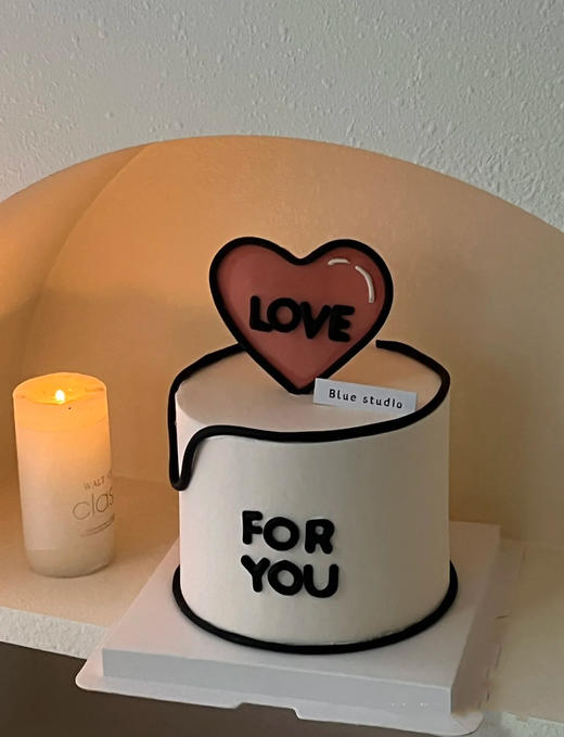 狮子家-for you爱心生日蛋糕 纪念日蛋糕 聚会 仪式感必备 健康甜品 商品图0