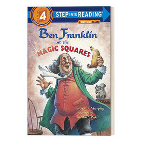 英文原版 Step into Reading 4 - Ben Franklin and the Magic Squares 富兰克林与魔方 英文版 进口英语原版书籍