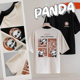 【国际一线代工】国潮新品可爱熊猫纯棉T恤
