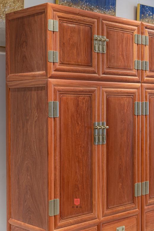 红桥红  家具严选  缅甸花梨（大果紫檀）  【236素面 顶箱柜 独板 白胚】 商品图2