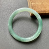 糯冰种晴水绿飘花翡翠细圆条手镯53 商品缩略图1