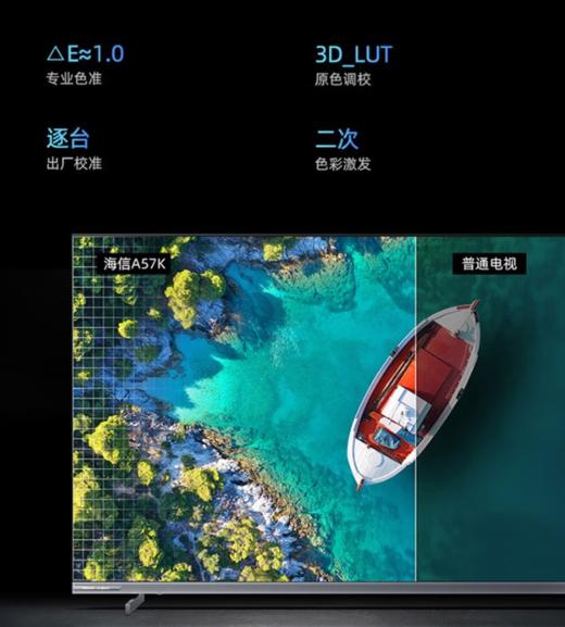 海信( 75A57K) 75英寸电视 4K高清 双频wifi语音 【4+64G】液晶电视机 商品图6
