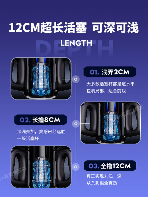 新款雷霆炮王飞机杯全自动伸缩口交男用品性电动成人情趣自慰神器 商品图3