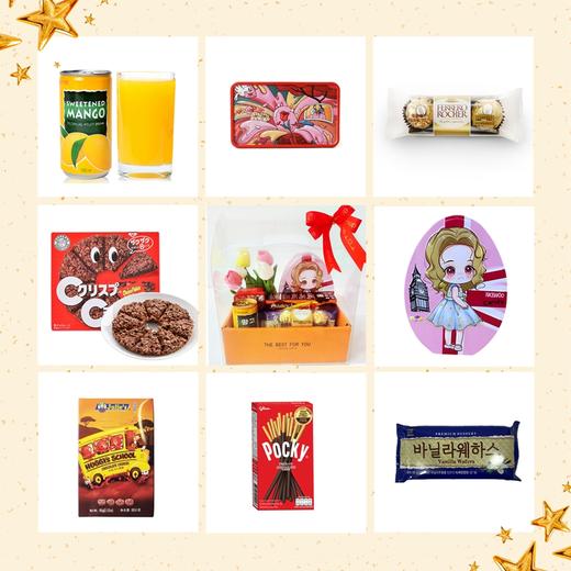 伴手礼|婚庆满月商务高端—透明仿真花男孩版/女孩版手提盒伴手礼   商品图0