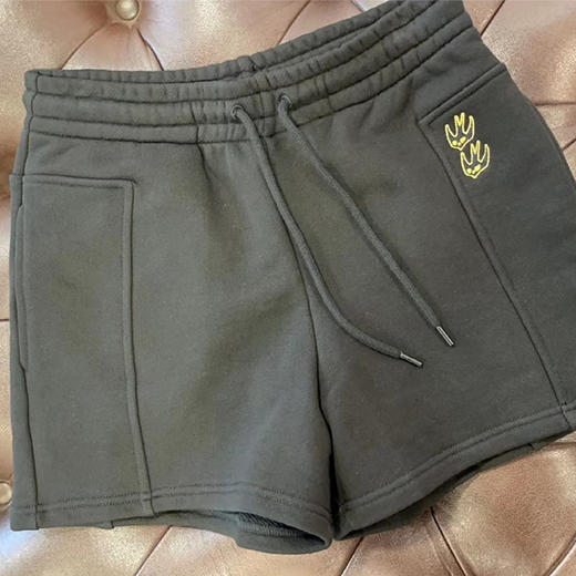 MCQ 麦昆 女士燕子刺绣徽标休闲短裤 黑色 578629 ROJ28 1000 商品图0