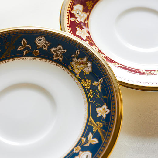 Noritake则武 SUBLIME日式花鸟图奢华骨瓷咖啡杯24K金红茶杯送礼 商品图6