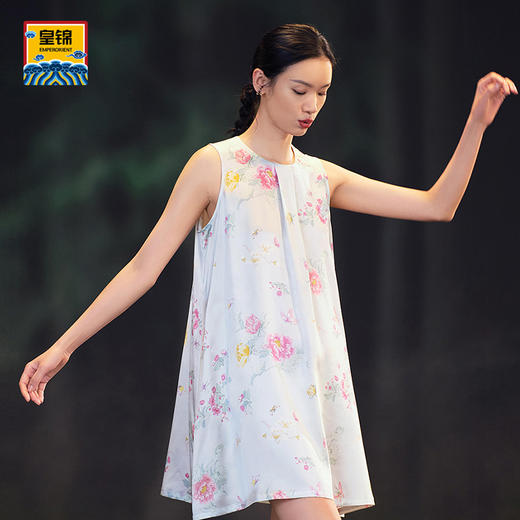 【皇锦】真丝印花背心睡裙 商品图4