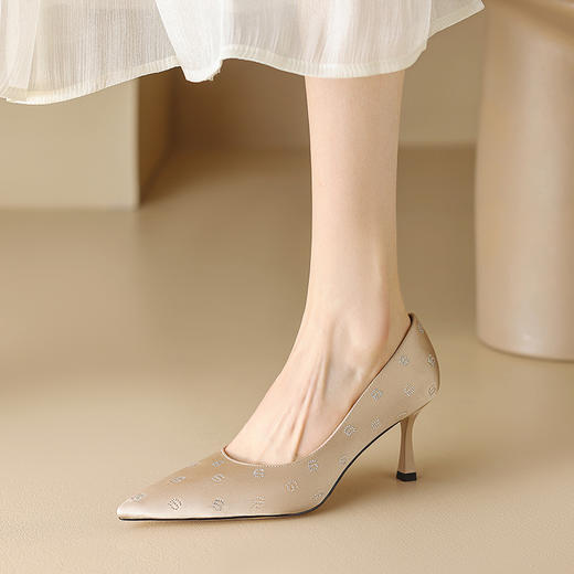 优雅百搭，尖头爆款真丝单鞋DB-M5559 商品图2