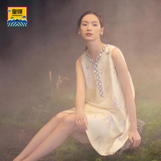 【皇锦】斜纹绸背心睡裙 商品图3