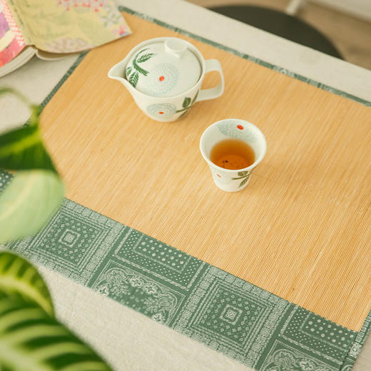 知味竹制茶垫新中式轻奢禅意茶席 商品图0