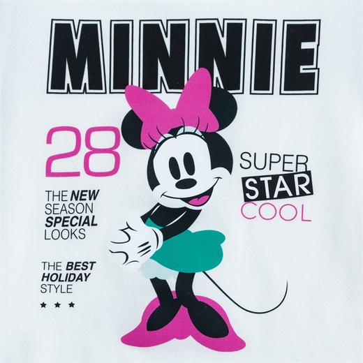 【商场同款】迪士尼童装女童短袖连衣裙夏季透气中大童米妮宝宝运动休闲裙子 商品图4