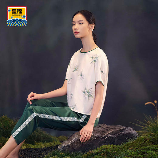 【皇锦】斜纹绸短袖分身套装 商品图3