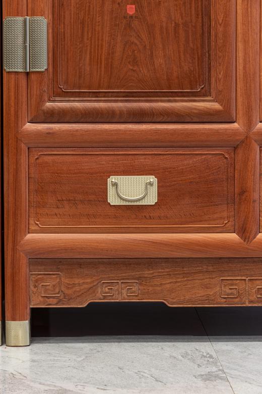 红桥红  家具严选  缅甸花梨（大果紫檀）  【236素面 顶箱柜 独板 白胚】 商品图7