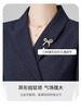 艾尚臣夏季女藏青气质高级感西装包臀职业连衣裙送胸针工装 商品缩略图4