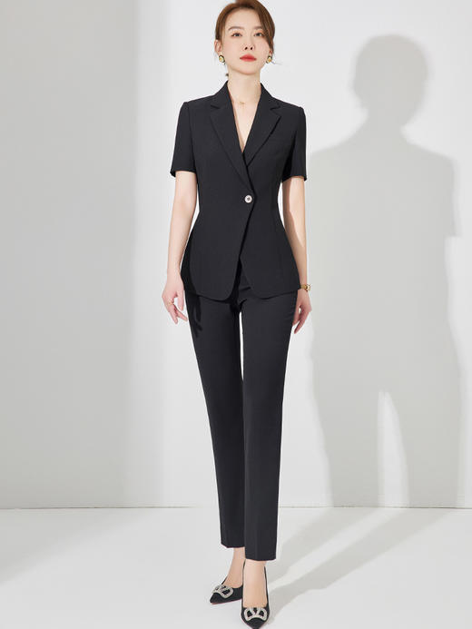 职业套装女气质时尚职业装正装夏韩版高端西服工装小西装工作服薄 商品图1