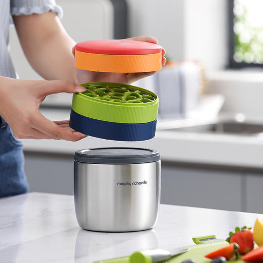 摩飞MR1105制冰保温桶 三层制冰盒快速脱模 带不锈钢储冰保温桶 商品图6