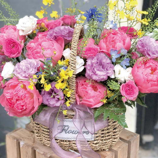 四月芳菲，芍药花篮 商品图1