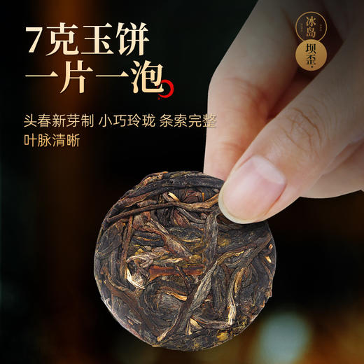 【冰岛古树】茶马世家云南古树冰岛小玉饼紧压生熟普洱茶饼茶84g 商品图2