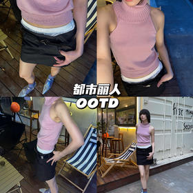 新品上身｜高领背心超短裙，短发女孩在发光✨