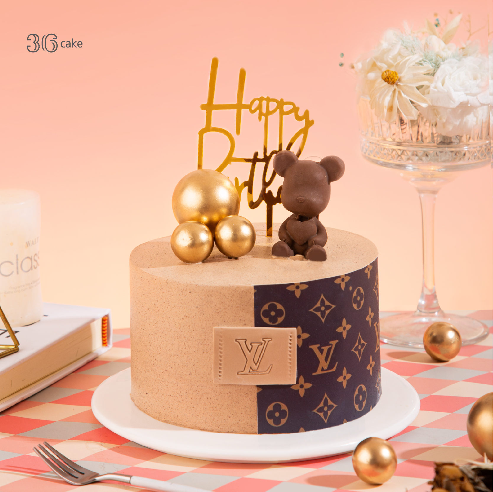 黑巧熊·奶油蛋糕，可选1.5/2.5磅-冰淇淋口味仅限深圳广州佛山可选