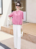 气质清新，短袖上衣阔腿裤两件套裤HR-AQHUI23050-1 商品缩略图11