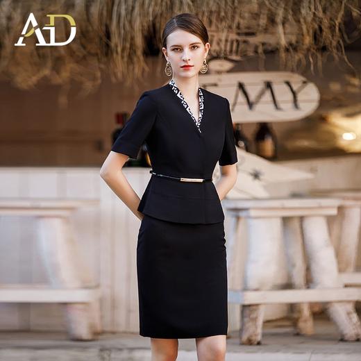 AD总裁范经理工作服女气质女神范西装套装高端黑色商务工装正装裙 商品图1