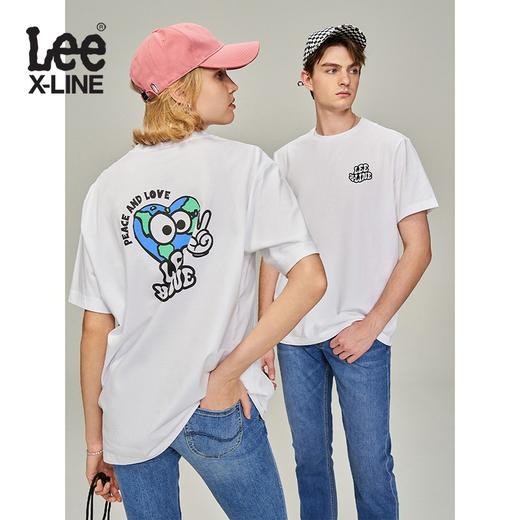 LeeXLINE23年春夏新品舒适版圆领男女同款短袖T恤LUT0054384LE00FK14000 商品图2