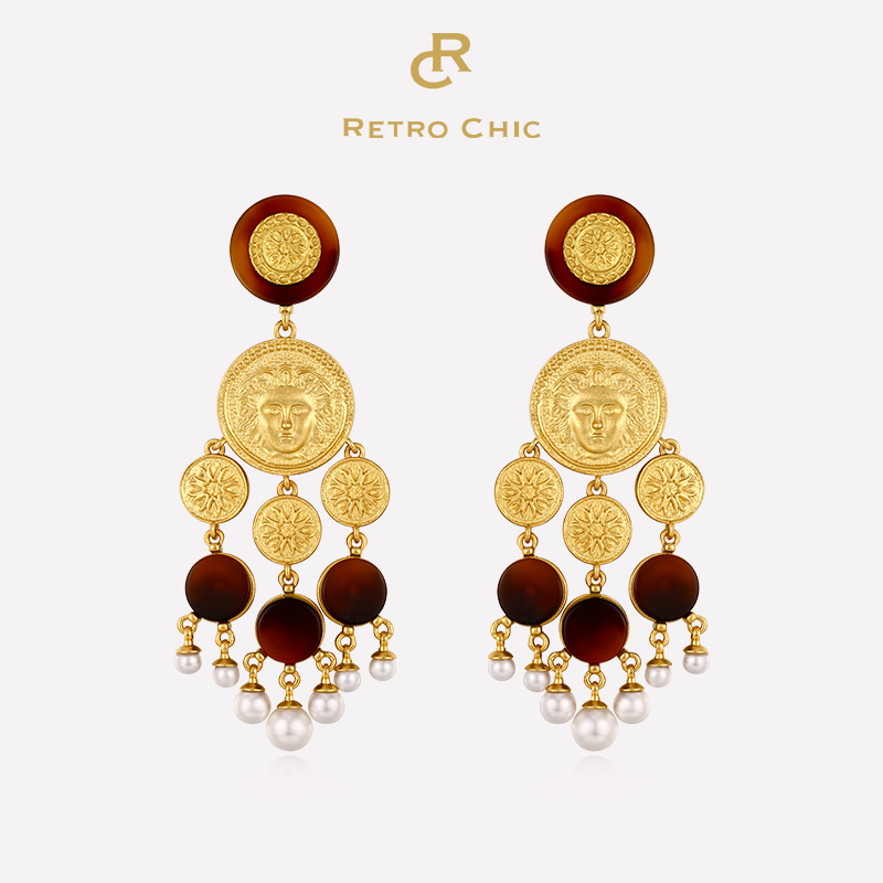 【秋瓷炫&蔡文静同款】Ancient Rome古罗马时期 | 玳瑁流苏耳环