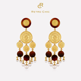 【秋瓷炫&蔡文静同款】Ancient Rome古罗马时期 | 玳瑁流苏耳环