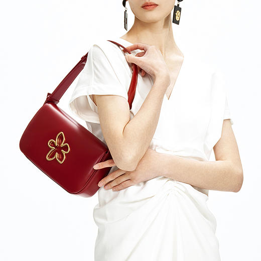 保兰德PLD东方雅奢新品兰花系列轩窗信封手提包通勤必备女包 商品图4