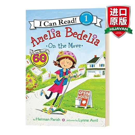 Collins柯林斯 I can read 系列 Amelia Bedelia on the Move 阿米莉亚系列 英文原版绘本 一阶段图画故事书 糊涂女佣 进口英语书籍 商品图0