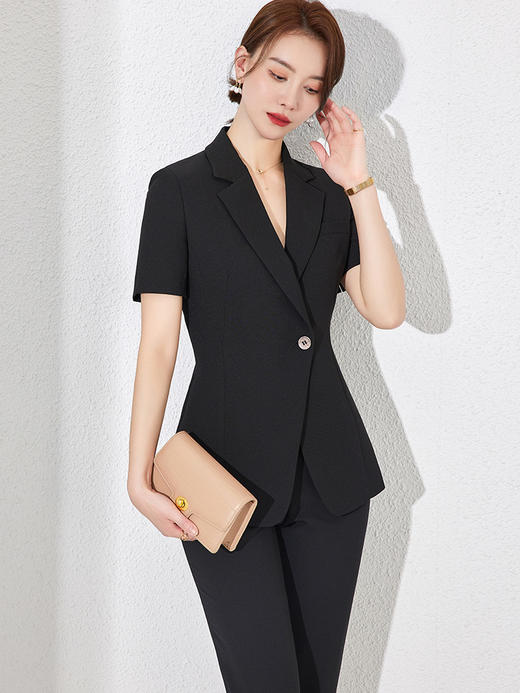 职业套装女气质时尚职业装正装夏韩版高端西服工装小西装工作服薄 商品图3